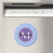 Blue Owls Custom Monogram Magnet (In Situ (Geschirrspüler))