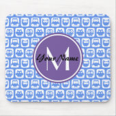 Blue Owls Custom Monogram Mousepad (Vorne)