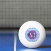 Blue Owls Custom Monogram Tischtennisball (Netto)