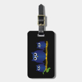 Blue Owls Design  Gepäckanhänger (Vorderseite vertikal)