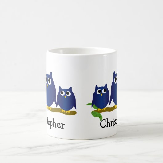 Blue Owls Design Personalised Kaffeetasse (Mittel)