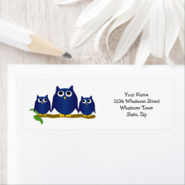 Blue Owls Design Return Address