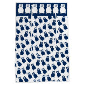 Blue Owls Geburtstagsparty Mittlere Geschenktüte (Rückseite)