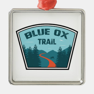 Blue Ox Trail Ornament Aus Metall