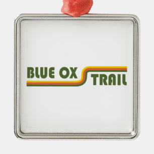 Blue Ox Trail Ornament Aus Metall