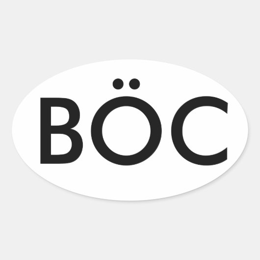 Blue Oyster Cult Decal Ovaler Aufkleber (Vorderseite)