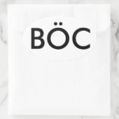 Blue Oyster Cult Decal Ovaler Aufkleber (Tasche)