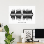 Blue Oyster Cultura Sensenmann Soundwave Art Poster (Heimbüro)