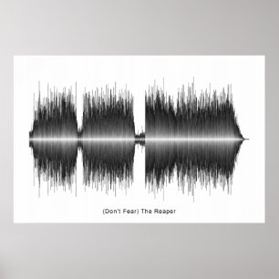 Blue Oyster Cultura Sensenmann Soundwave Art Poster