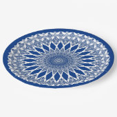 Blue Pacific Tristyns Mandala Pappteller (Schrägansicht)