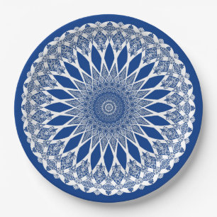 Blue Pacific Tristyns Mandala Pappteller