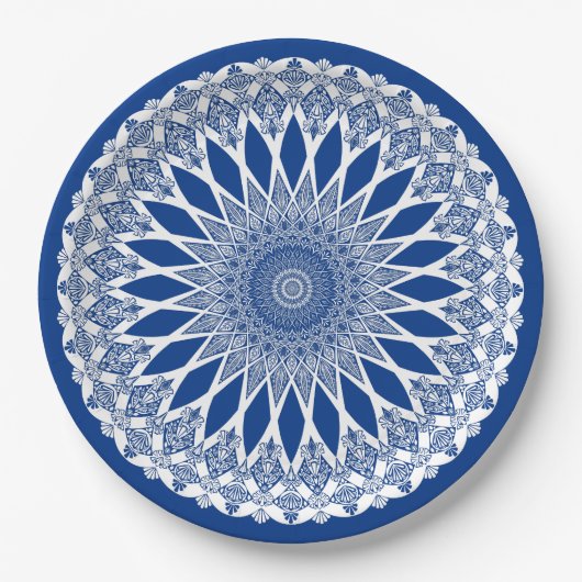 Blue Pacific Tristyns Mandala Pappteller (Vorderseite)