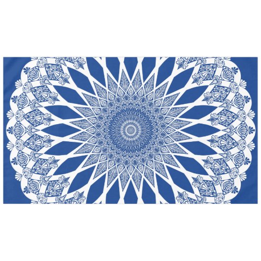 Blue Pacific Tristyns Mandala Tischdecke (Vorderseite (Horizontal))