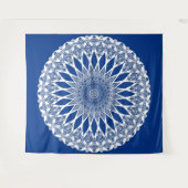 Blue Pacific Tristyns Mandala Wandteppich (Vorderseite (Horizontal))