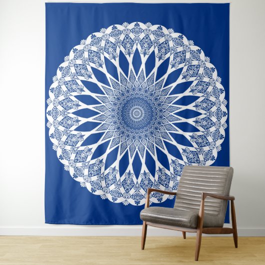 Blue Pacific Tristyns Mandala Wandteppich (Beispiel)