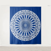 Blue Pacific Tristyns Mandala Wandteppich (Vorderseite)