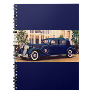 Blue Packard 1936 Notizblock