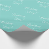 Blue Packpapier für Hochzeitstag (Ecke)