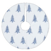 Blue Pagoda Weihnachtsbaum Baumstruktur Baumrock Polyester Weihnachtsbaumdecke (Vorderseite)