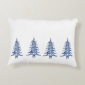 Blue Pagoda Weihnachtsbaum Mr. und Mrs. Dekokissen (Rückseite)