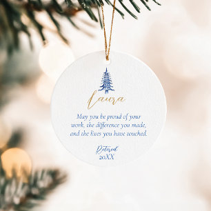 Blue Pagoda Weihnachtsbaum Pension 1-Foto Keramik Ornament