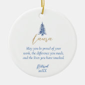 Blue Pagoda Weihnachtsbaum Pension 1-Foto Keramik Ornament (Vorne)