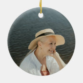 Blue Pagoda Weihnachtsbaum Pension 1-Foto Keramik Ornament (Hinten)