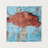 Blue paint and rust texture old, paint, texture, a wandteppich (Vorderseite)