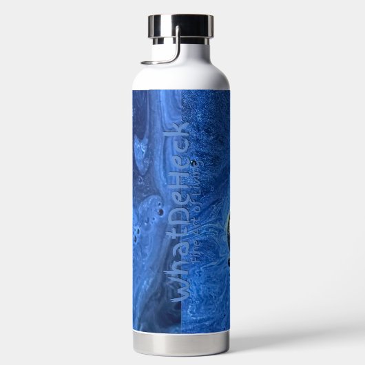 Blue Paint Bubbles Trinkflasche (Rechts)