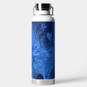 Blue Paint Bubbles Trinkflasche (Rückseite)