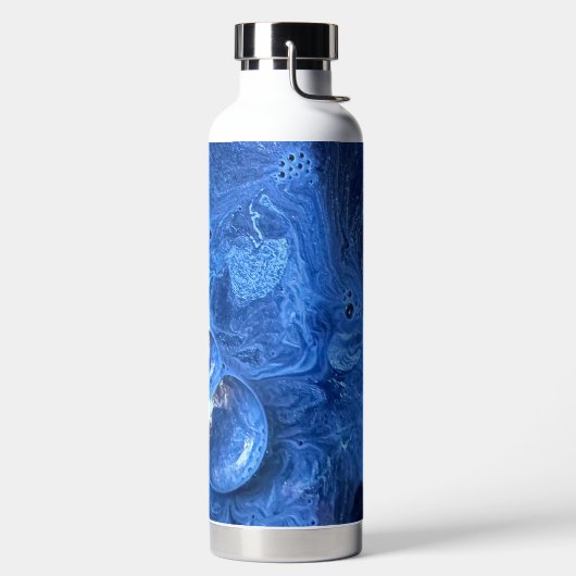 Blue Paint Bubbles Trinkflasche (links)