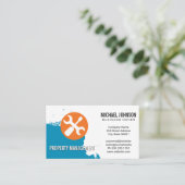 Blue Paint | Handwerkzeuge für Tischler Visitenkarte (Stehend Vorderseite)