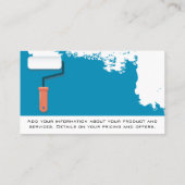 Blue Paint | Handwerkzeuge für Tischler Visitenkarte (Rückseite)