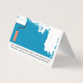 Blue Paint | Handwerkzeuge für Tischler Visitenkarten (Rückseite)