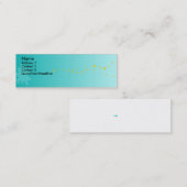 Blue Paint Platsch - Maßgeschneidert Mini Visitenkarte (Vorne/Hinten)