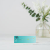 Blue Paint Platsch - Maßgeschneidert Mini Visitenkarte (Stehend Vorderseite)