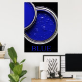 Blue Paint Poster (Heimbüro)
