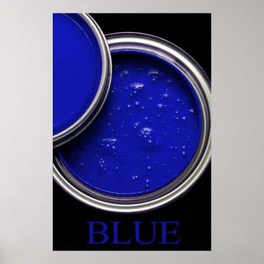 Blue Paint Poster (Vorne)