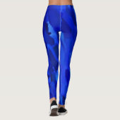 Blue Paint Spritzer #6 Leggings (Rückseite)