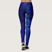 Blue Paint Spritzer Leggings (Rückseite)
