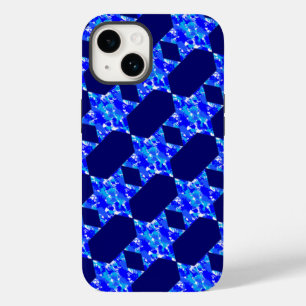 Blue Paint Spritzer Stars Case-Mate iPhone 14 Hülle