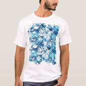 Blue Paint Spritzer T - Shirt (Vorderseite)