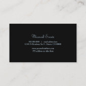 Blue Paint Stroke Minimalistisch Visitenkarte (Rückseite)