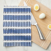 "Blue Paint Strokes" Küchentücher (Viertel Falte)