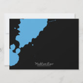 Blue Paintball Spritzer Paintball Geburtstagsparty Einladung (Rückseite)