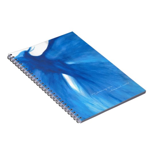Blue Painted Phoenix Foto Notebook/ Journal Notizblock (Rechte Seite)