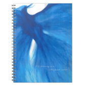 Blue Painted Phoenix Foto Notebook/ Journal Notizblock (Vorderseite)