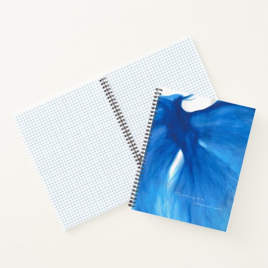 Blue Painted Phoenix Spiral Notebook/ Journal Notizblock (Innenseite)