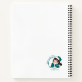 Blue Painted Phoenix Spiral Notebook/ Journal Notizblock (Rückseite)