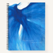 Blue Painted Phoenix Spiral Notebook/ Journal Notizblock (Vorderseite)